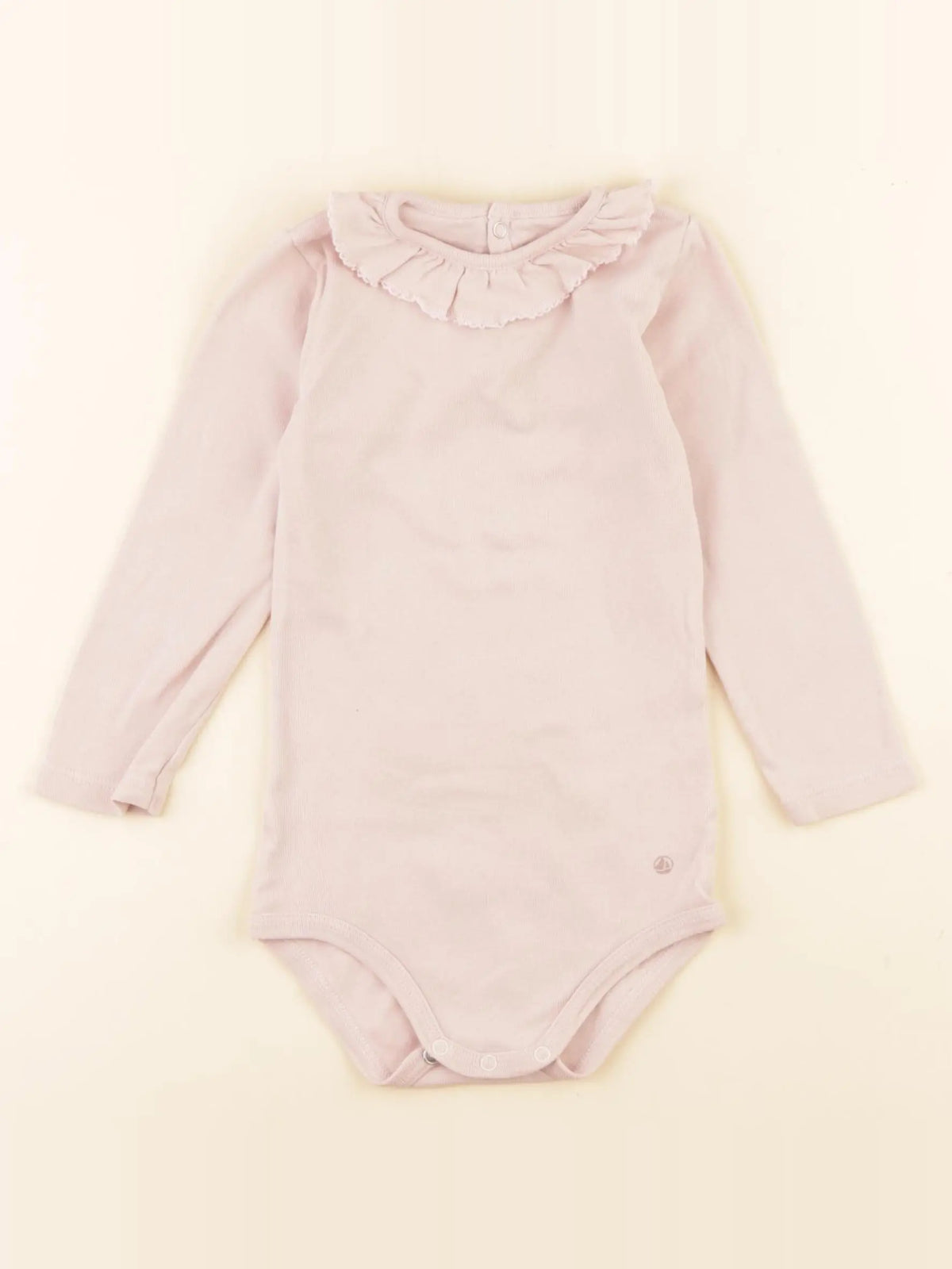 Petit Bateau - body à col rose - 18 mois