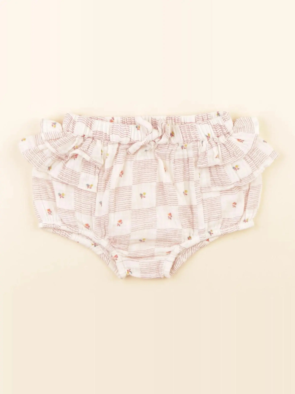 Boutchou - bloomer beige, rouge - 9 mois