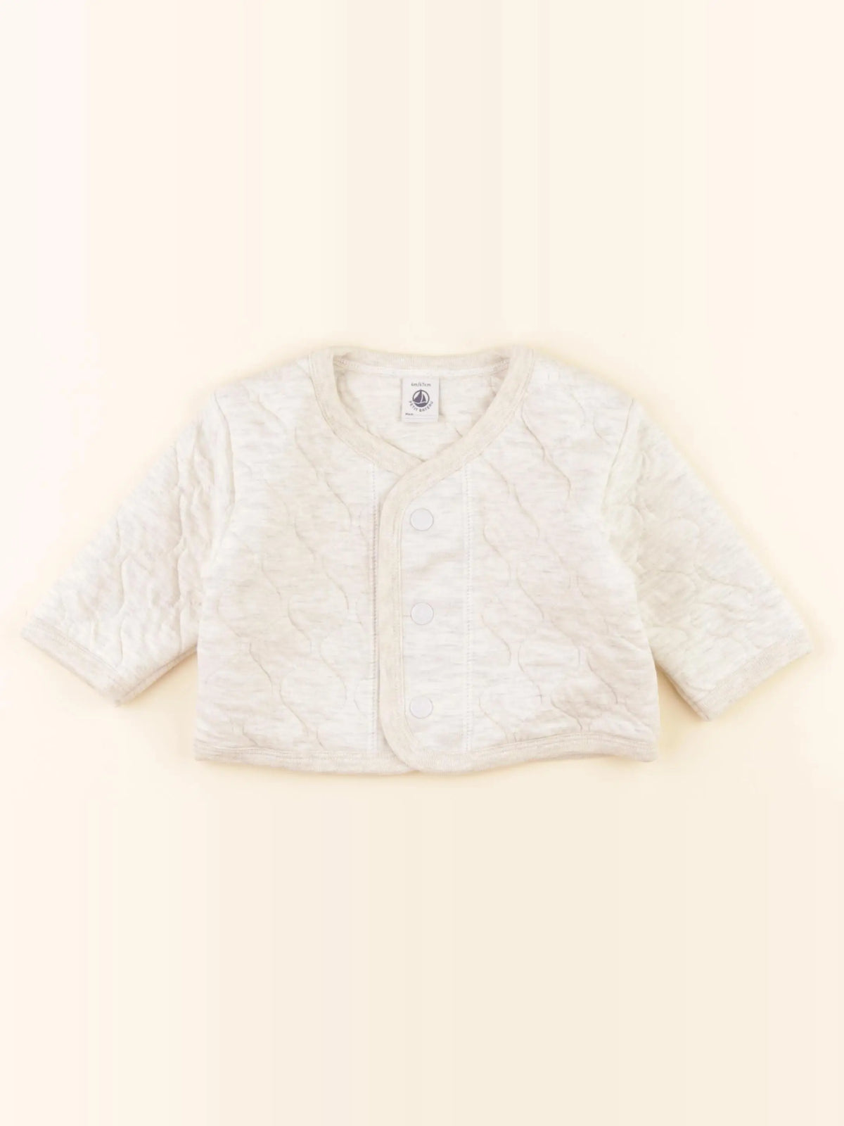 Petit Bateau - sweat beige - 6 mois