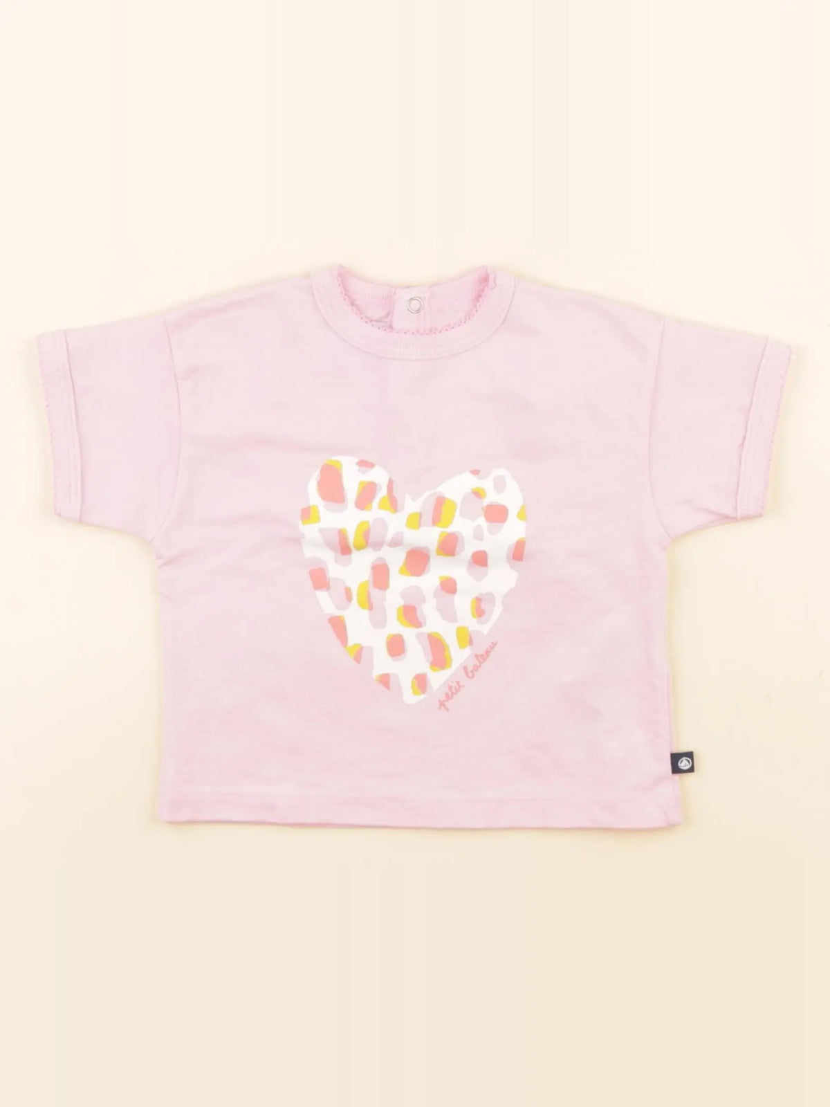 Petit Bateau - tee-shirt rose - 3 mois