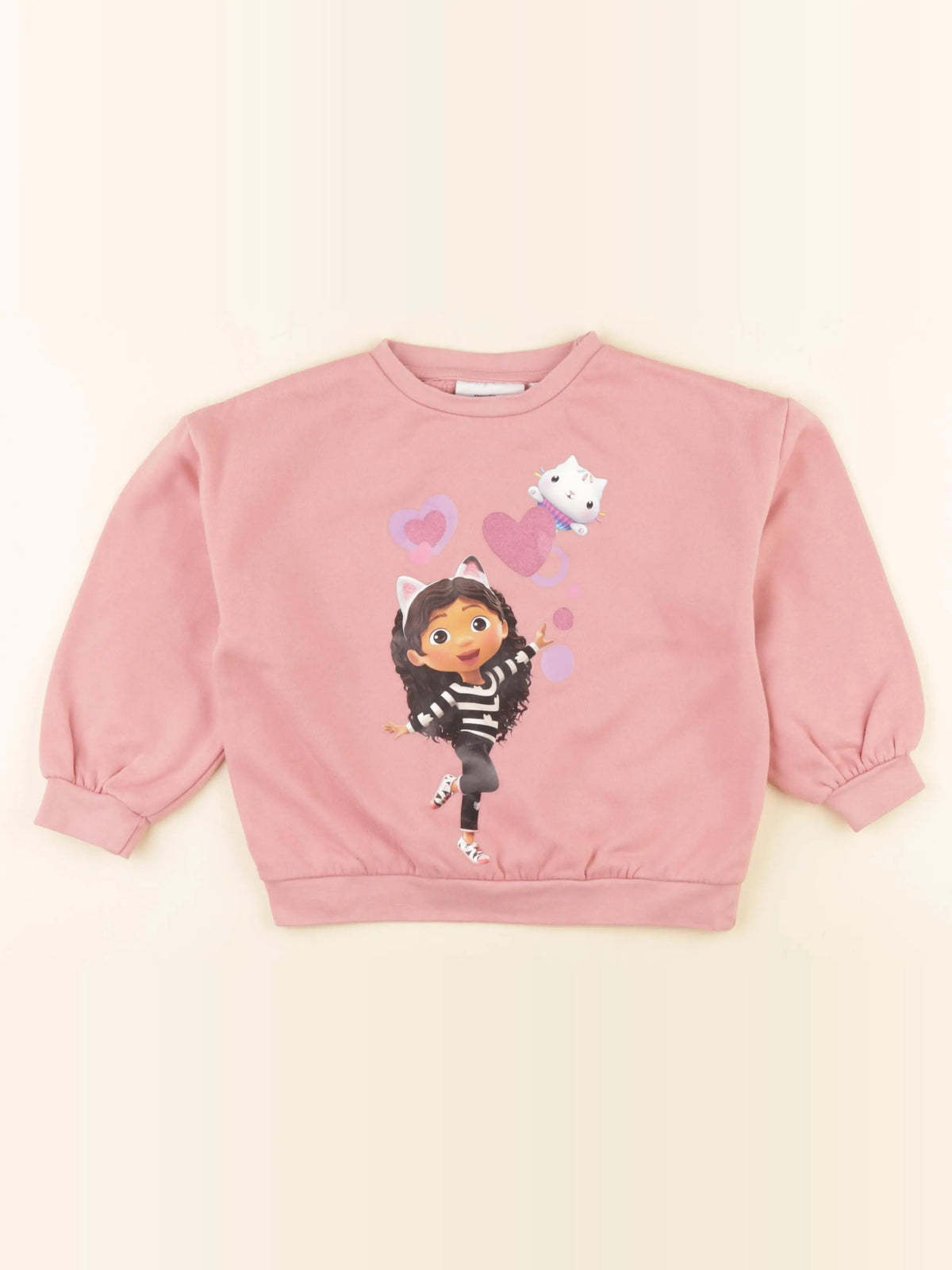 Vertbaudet - sweat rose - 5 ans