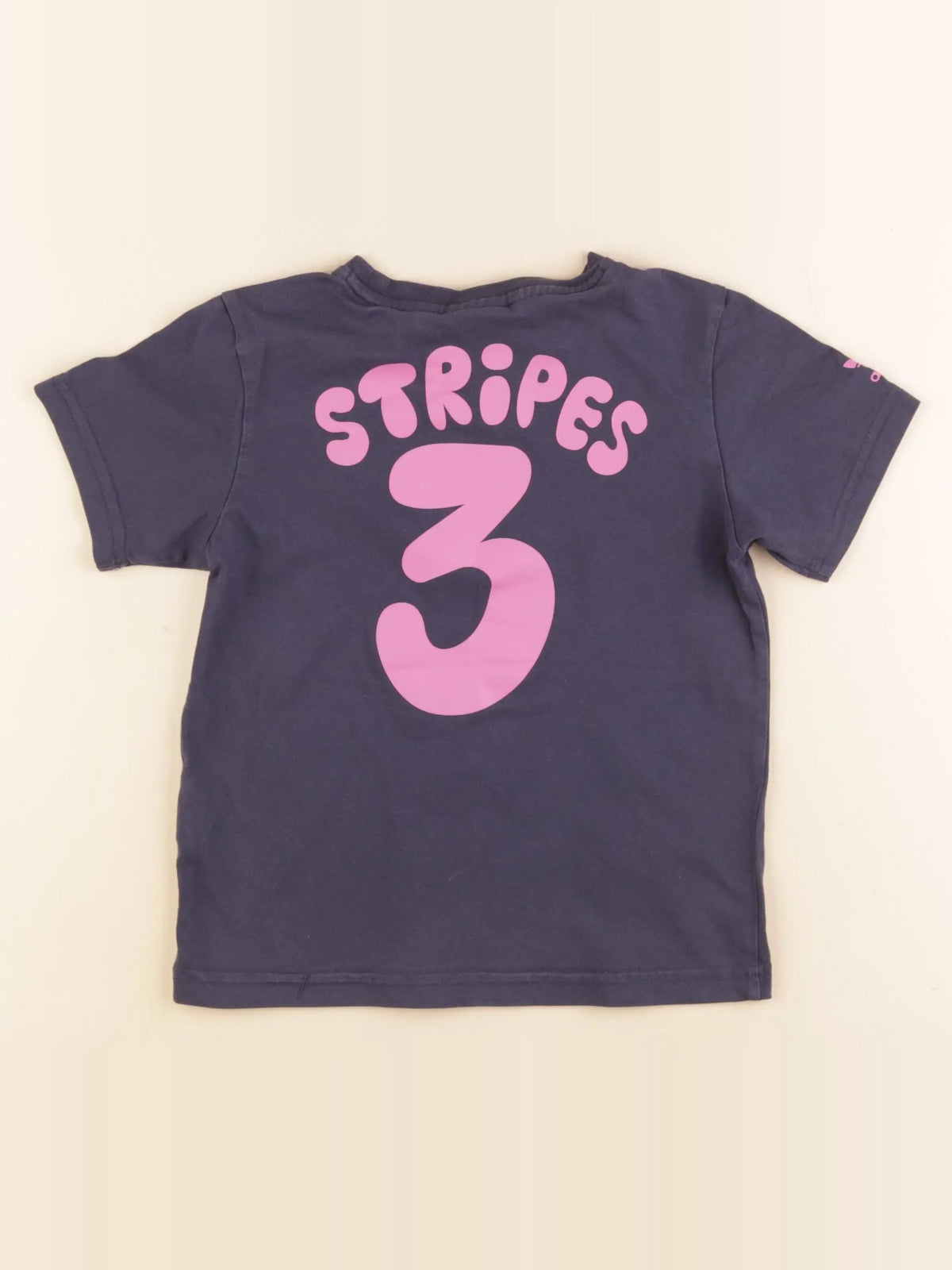 Adidas - tee-shirt imprimé au dos gris - 3/4 ans