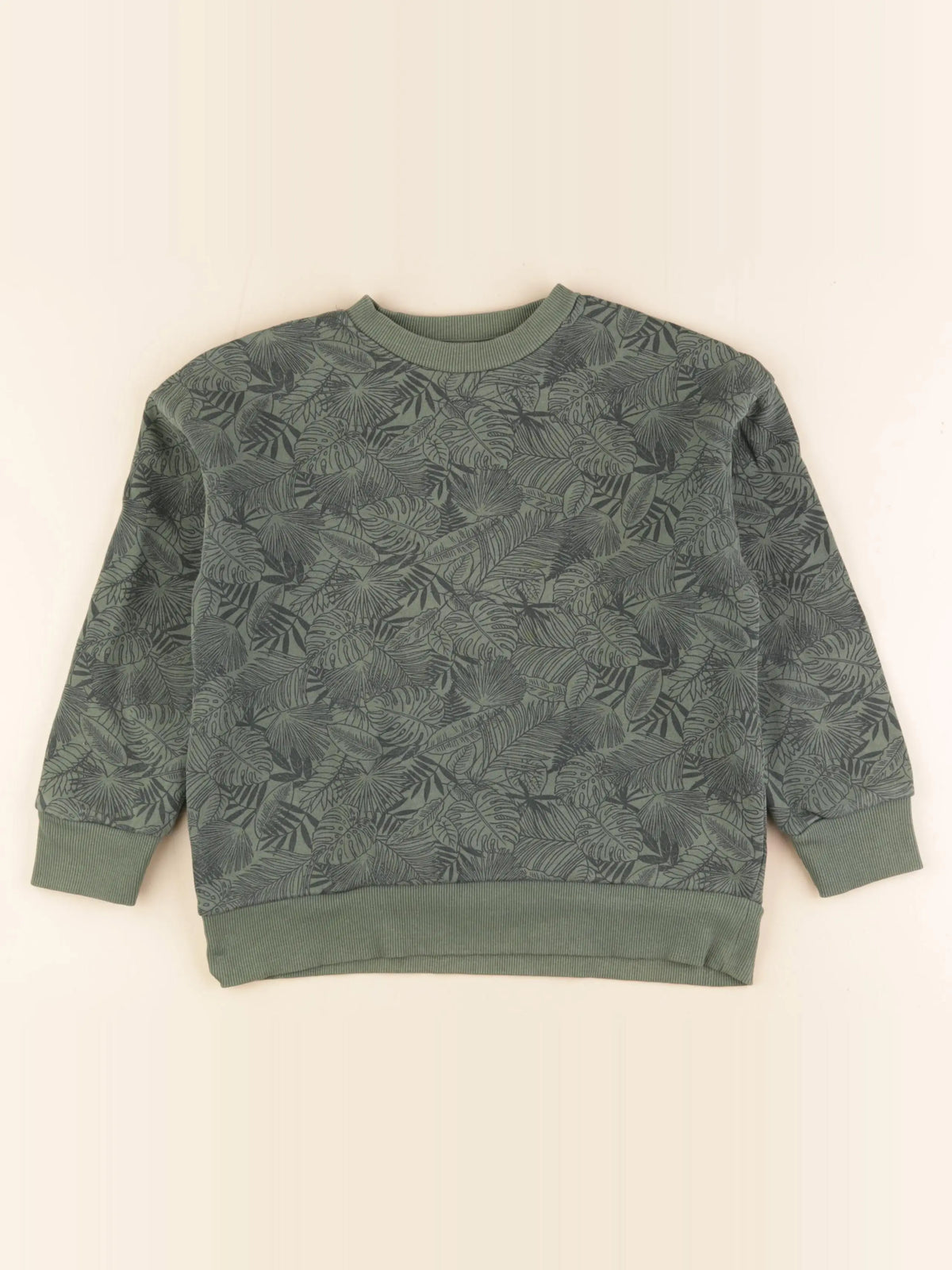 Vertbaudet - sweat vert - 8 ans