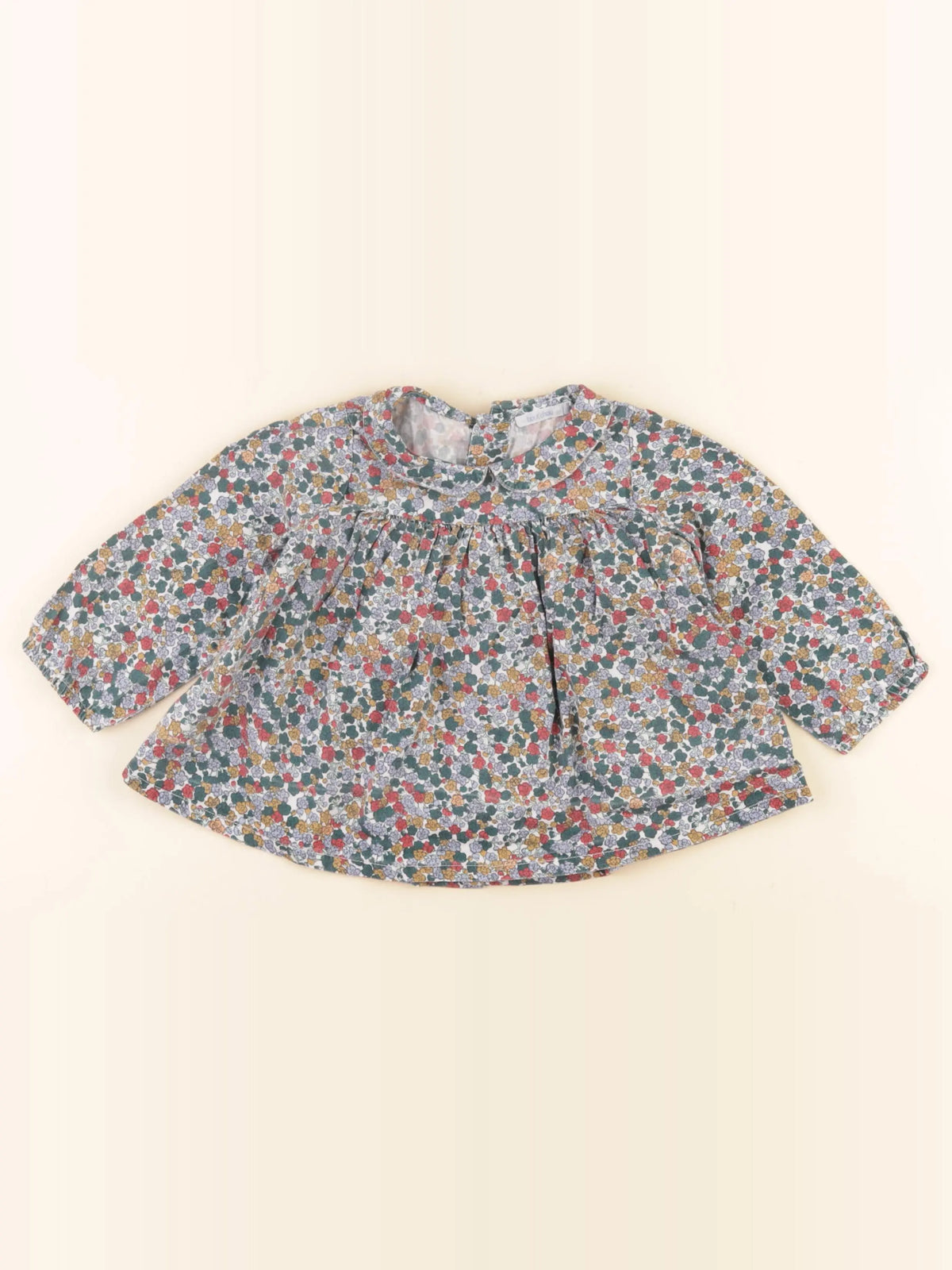 Boutchou - blouse bleu - 12 mois