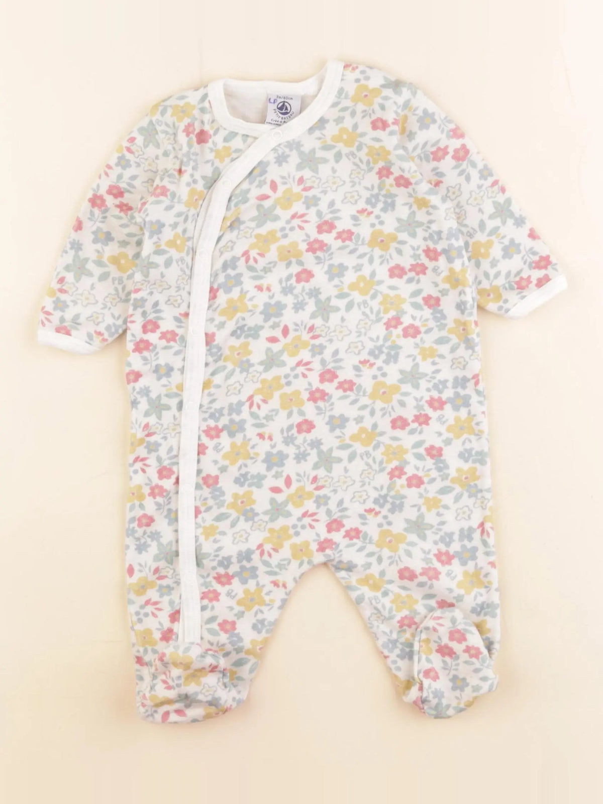 Petit Bateau - pyjama coton multicolore - 6 mois