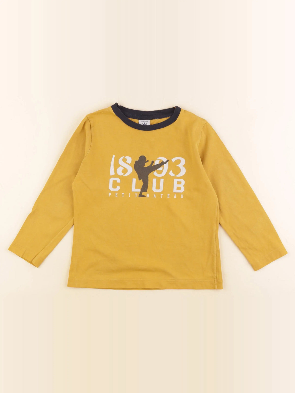 Petit Bateau - tee-shirt jaune - 5 ans