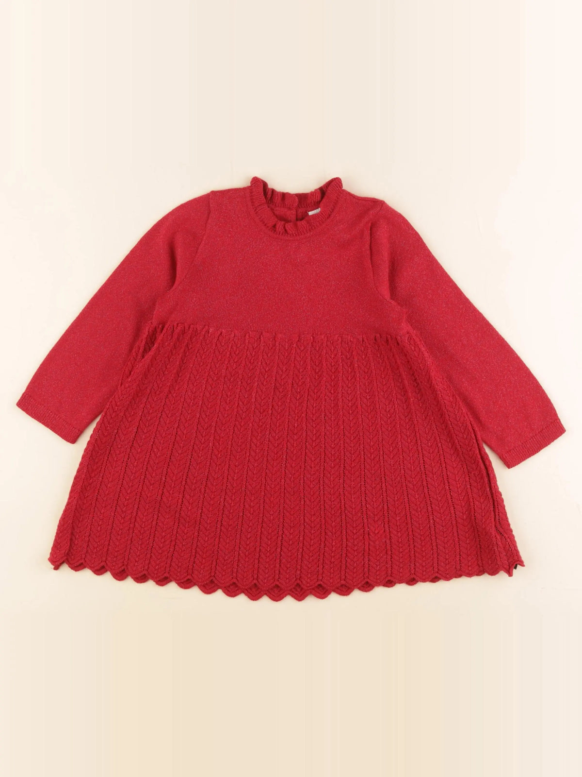 H&M - robe rouge - 12/18 mois