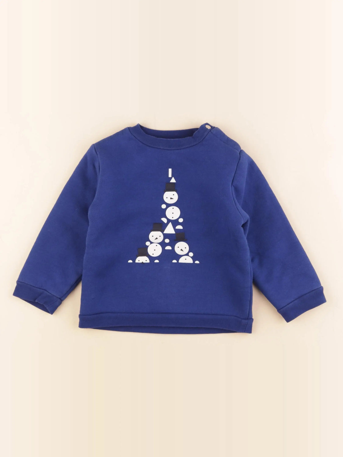 Jacadi - sweat bleu - 24 mois