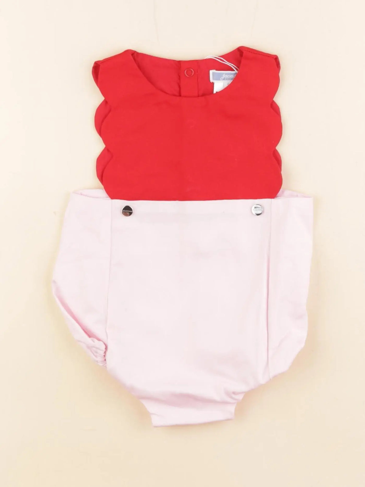 Jacadi - combinaison rouge, rose - 6 mois