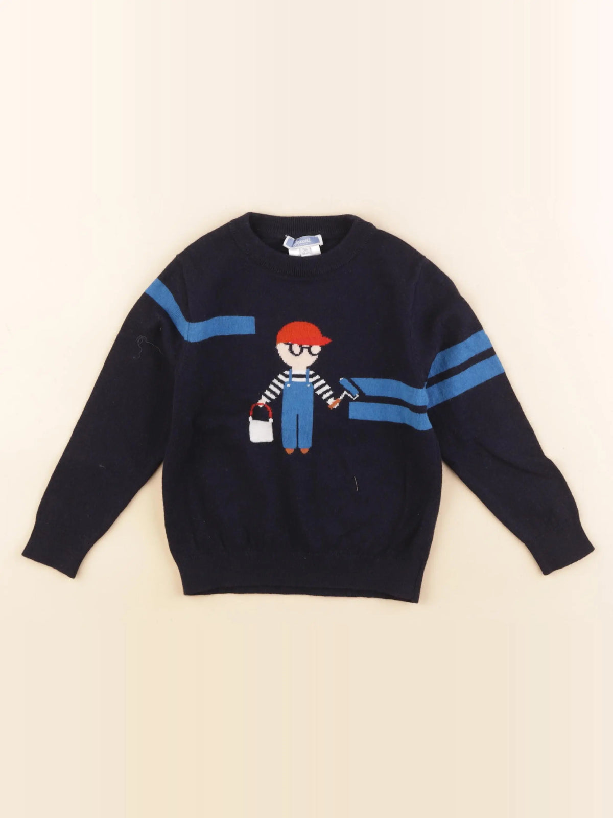 Jacadi - pull bleu - 3 ans