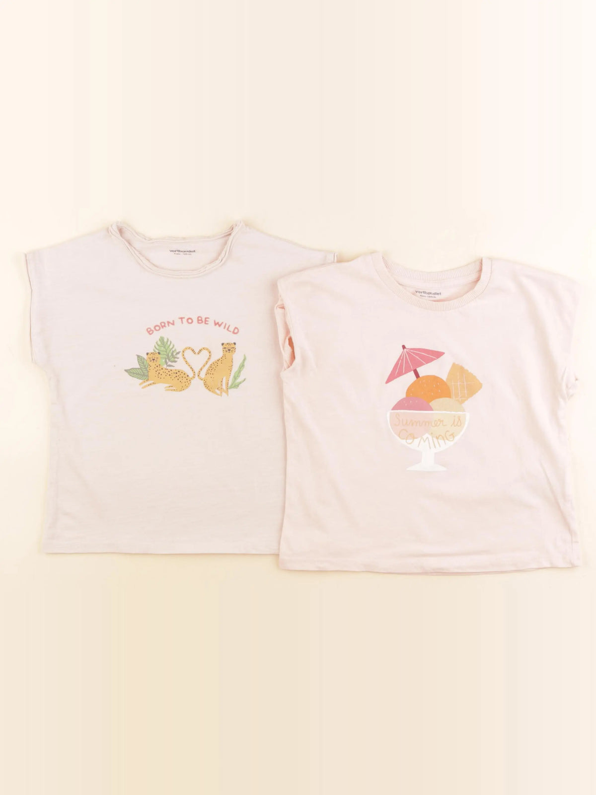 Vertbaudet - tee-shirt rose - 4 ans