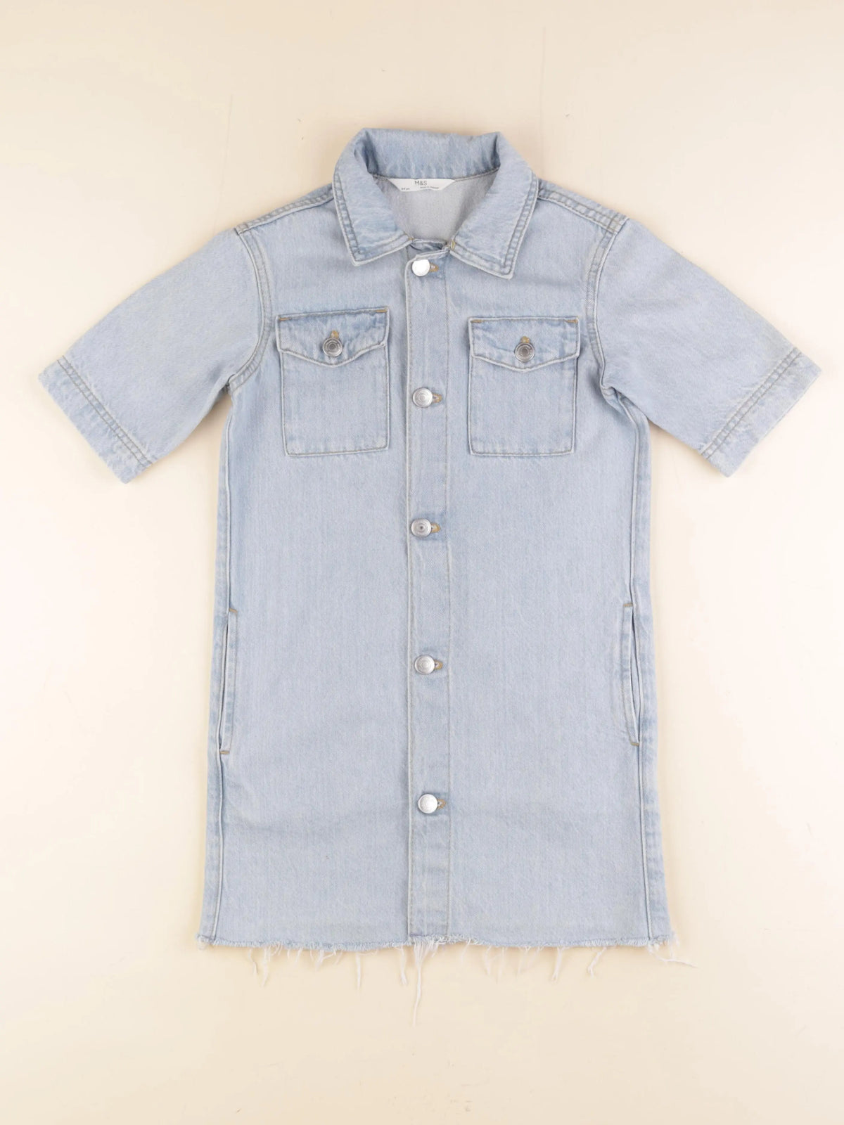 Marks & Spencer - robe bleu - 8/9 ans