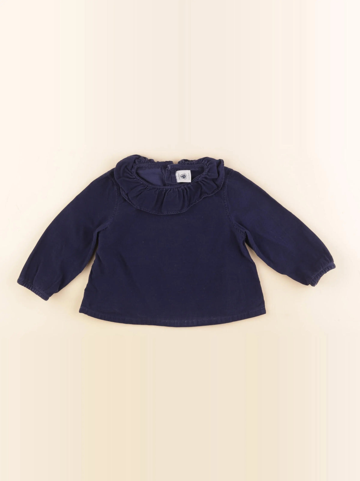 Petit Bateau - blouse bleu - 24 mois