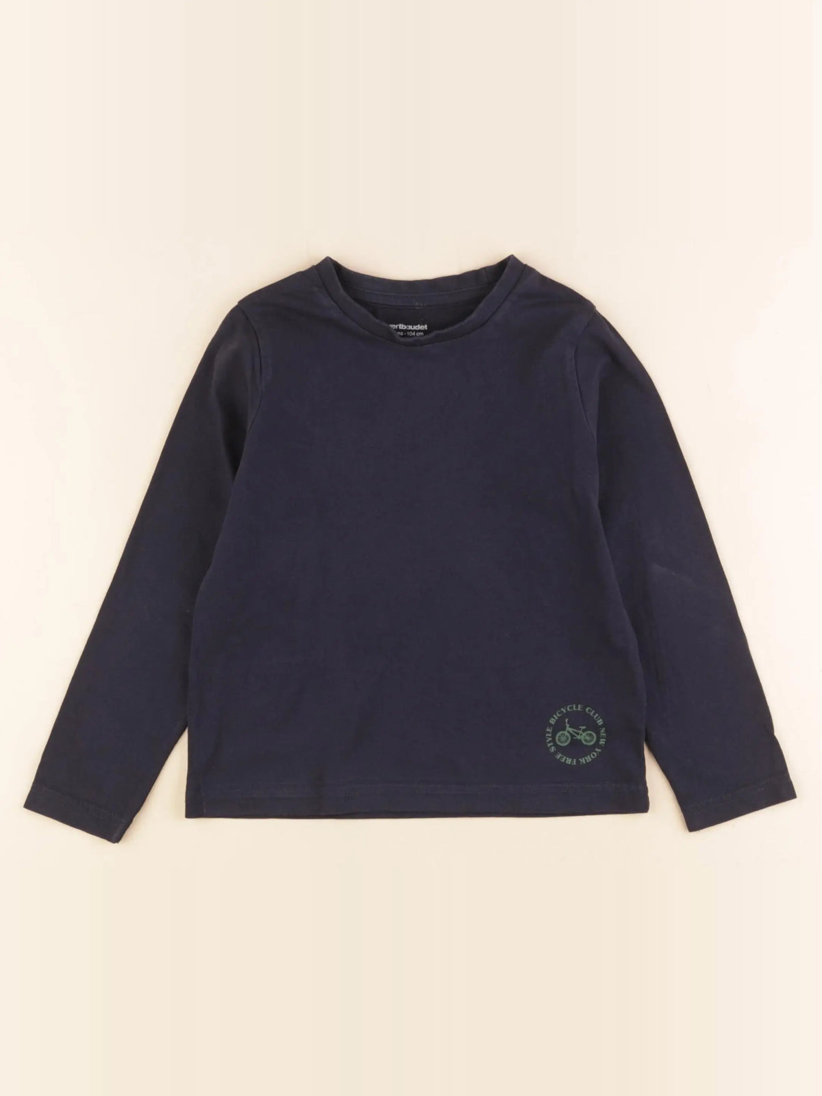 Vertbaudet - tee-shirt bleu - 4 ans