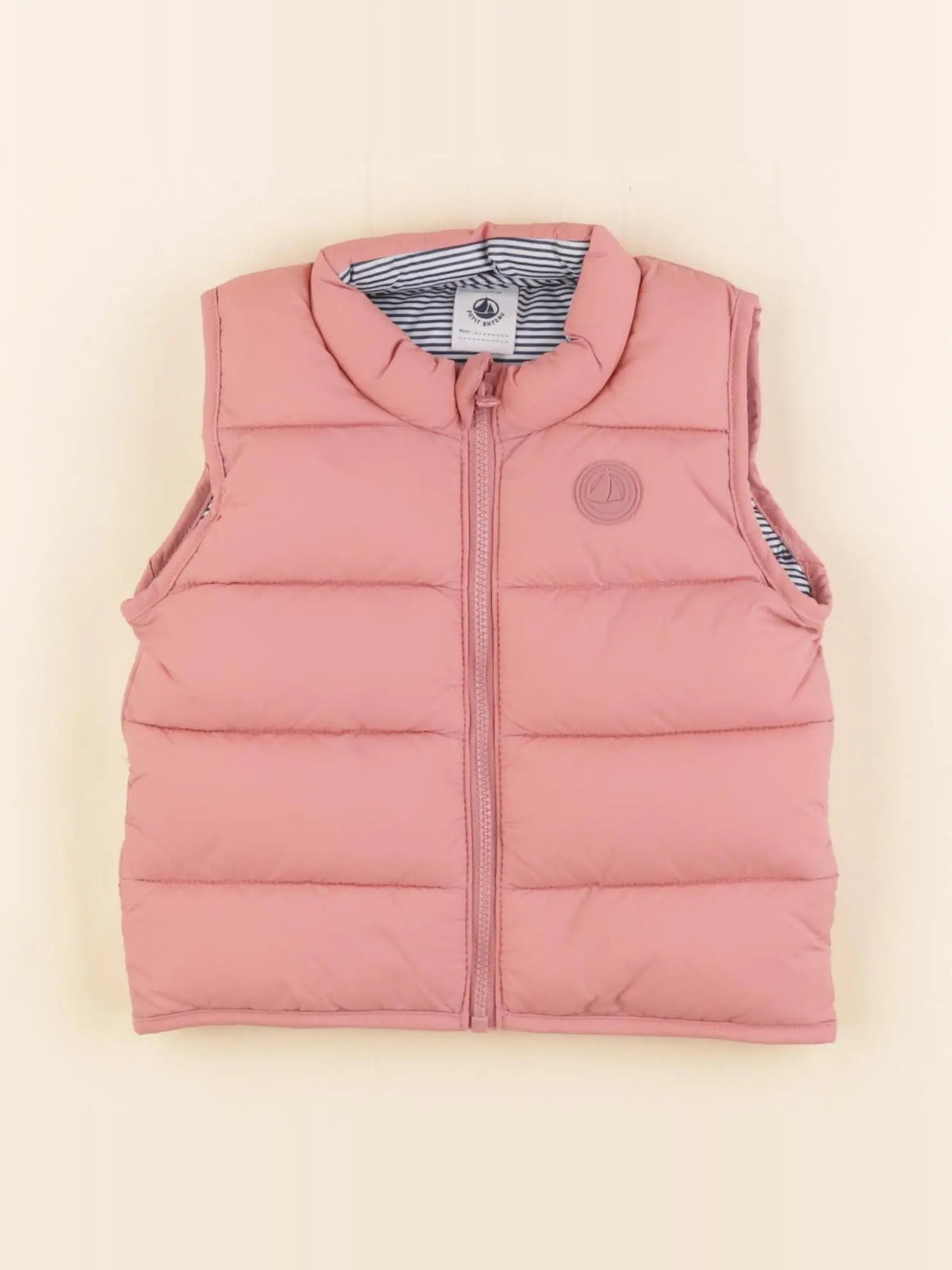 Petit Bateau - doudoune rose - 6 mois