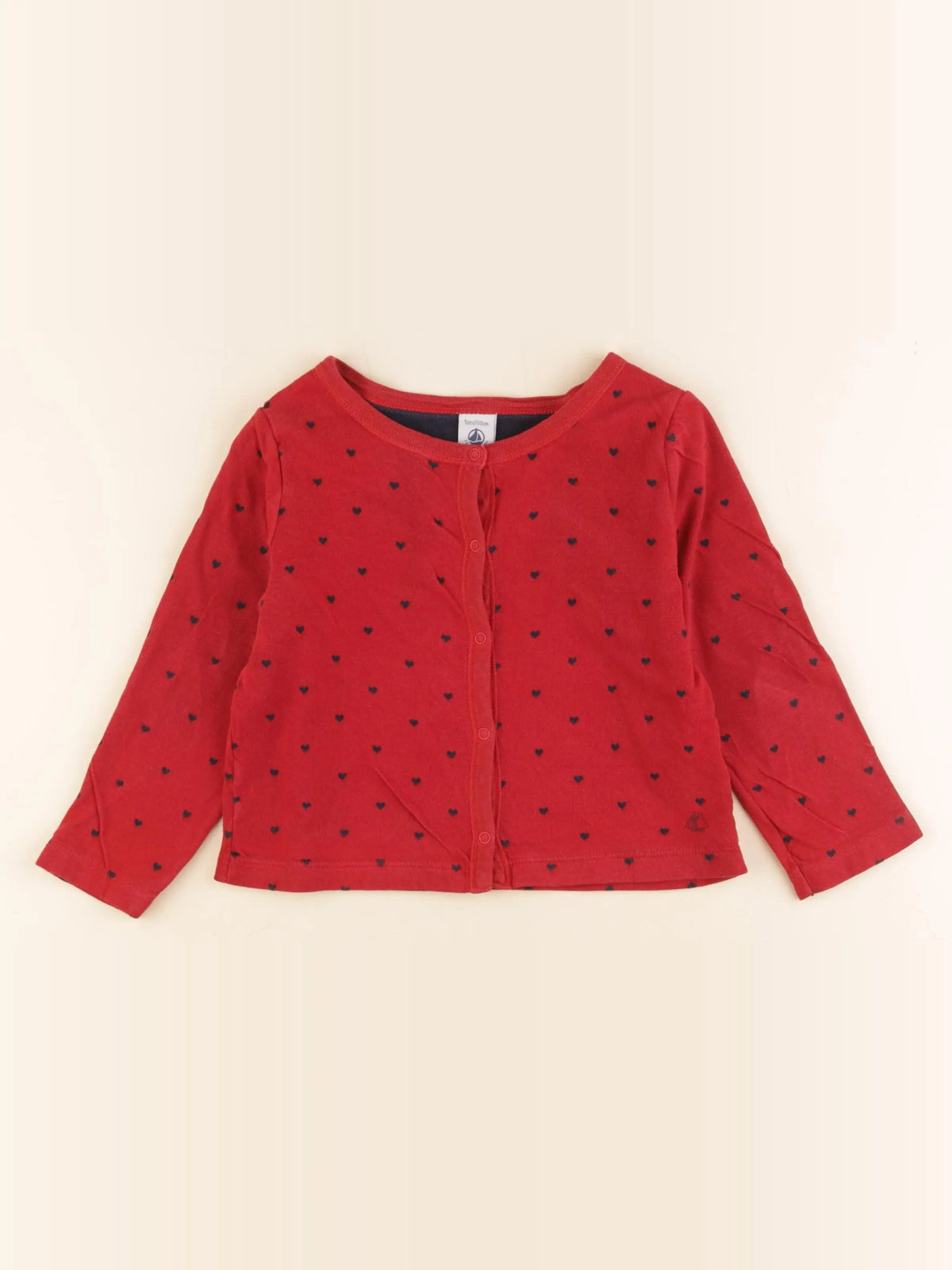 Petit Bateau - tee-shirt rouge - 5 ans