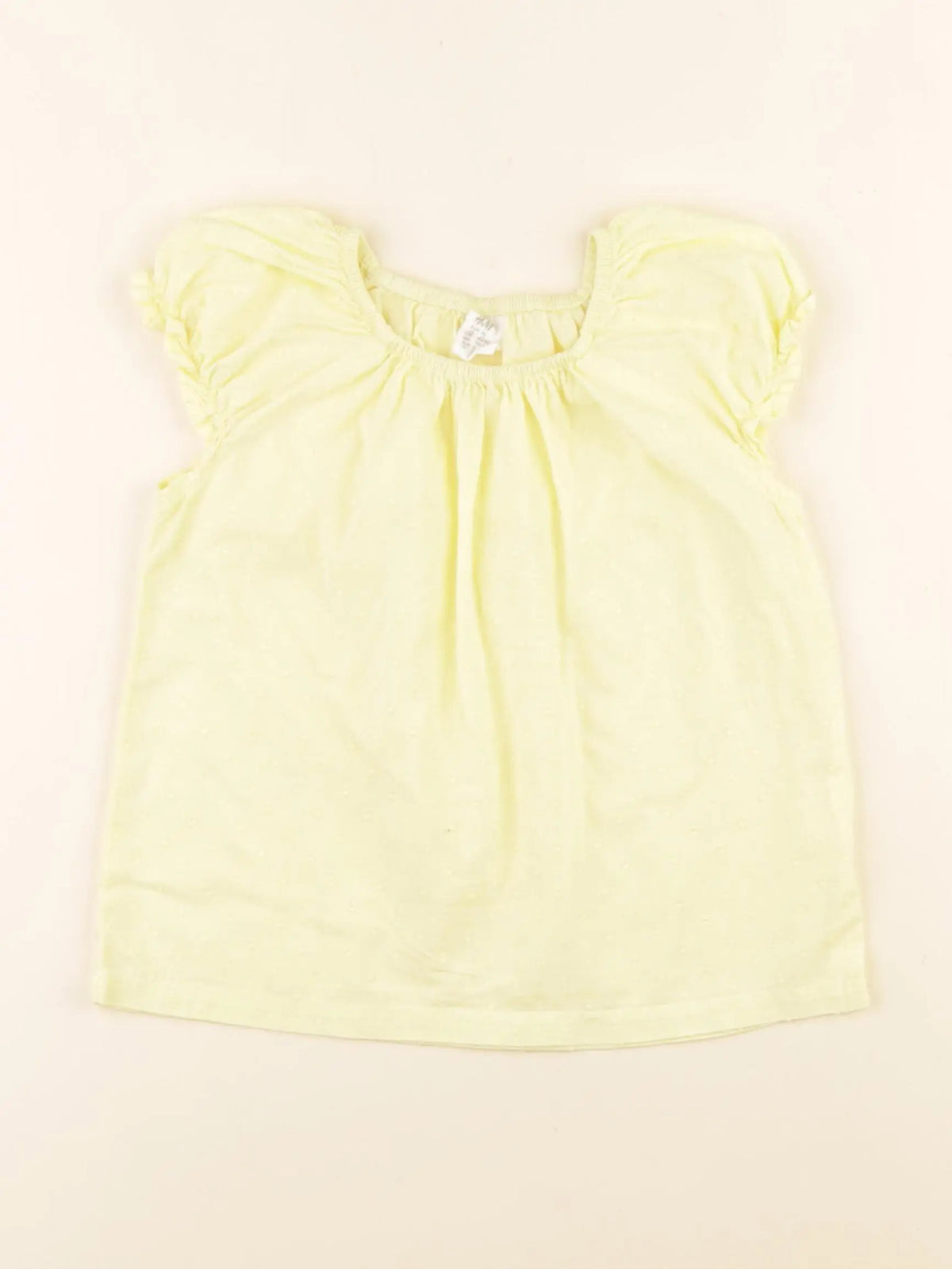 H&M - tee-shirt jaune - 2 ans