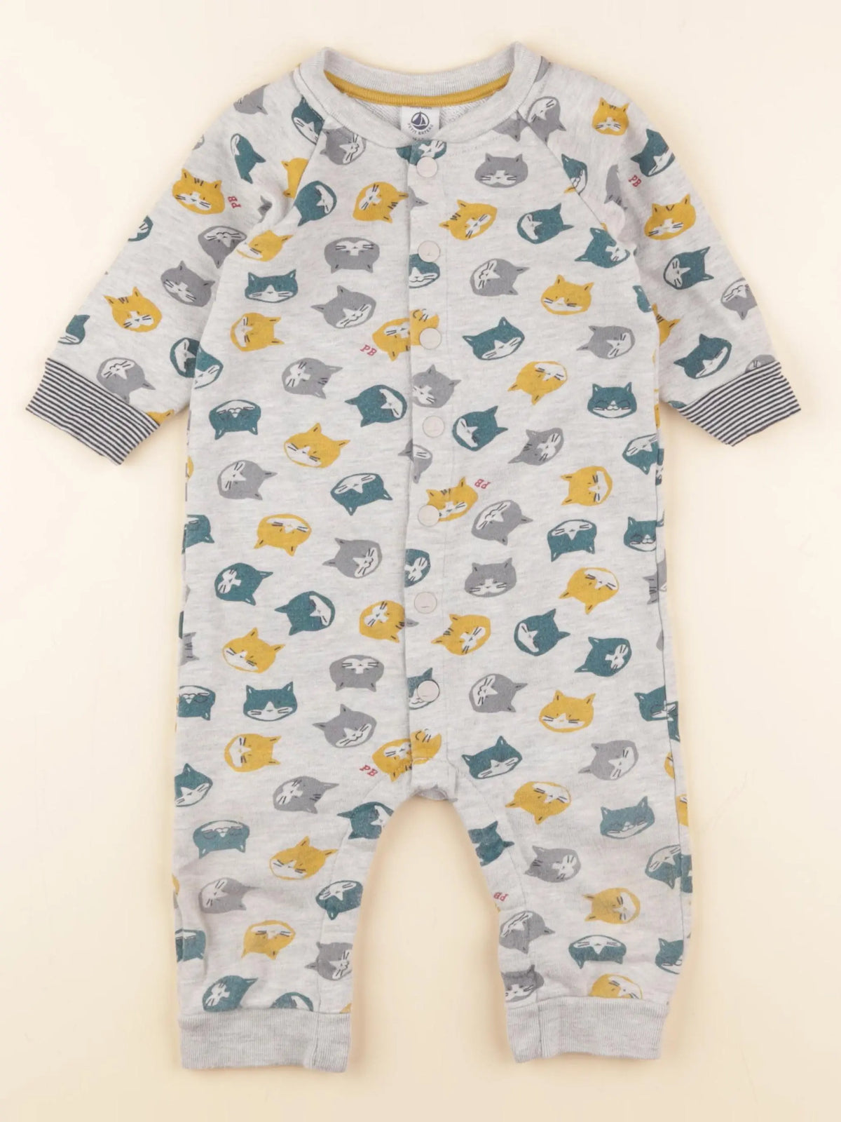 Petit Bateau - combinaison gris - 18 mois