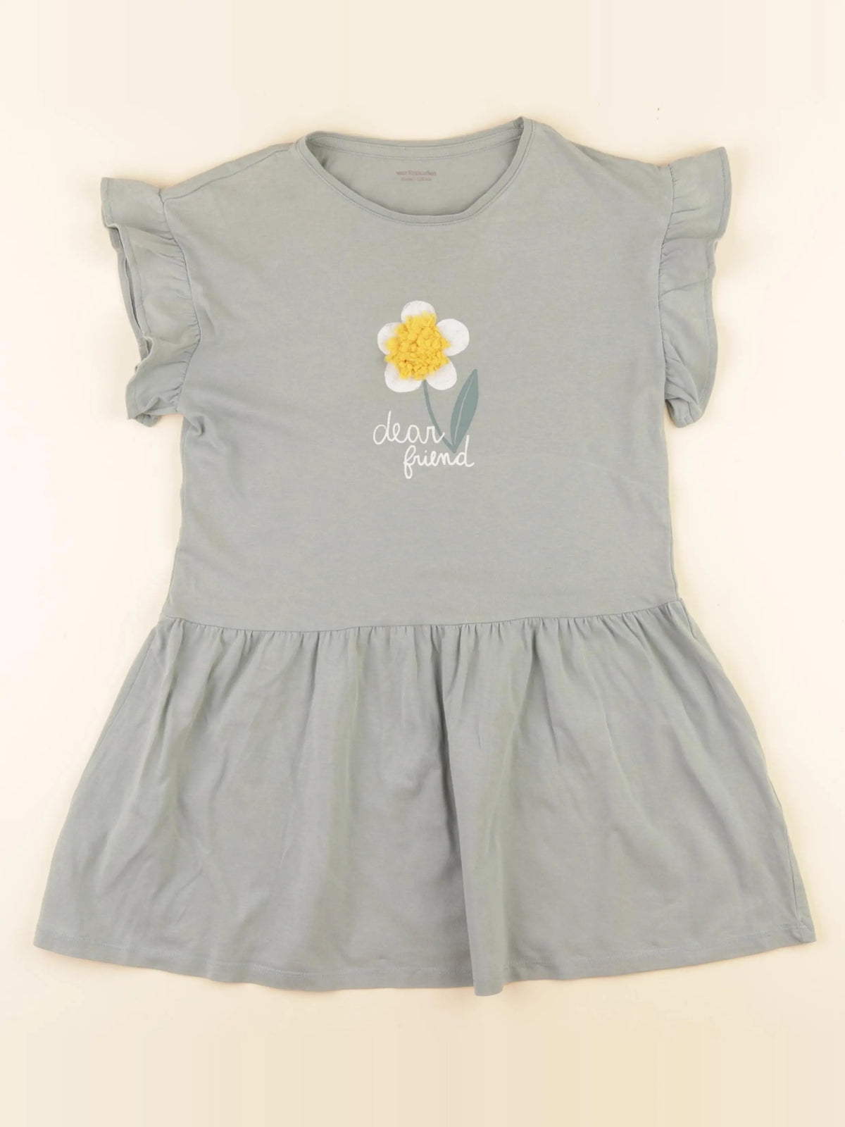 Vertbaudet - robe vert - 8 ans