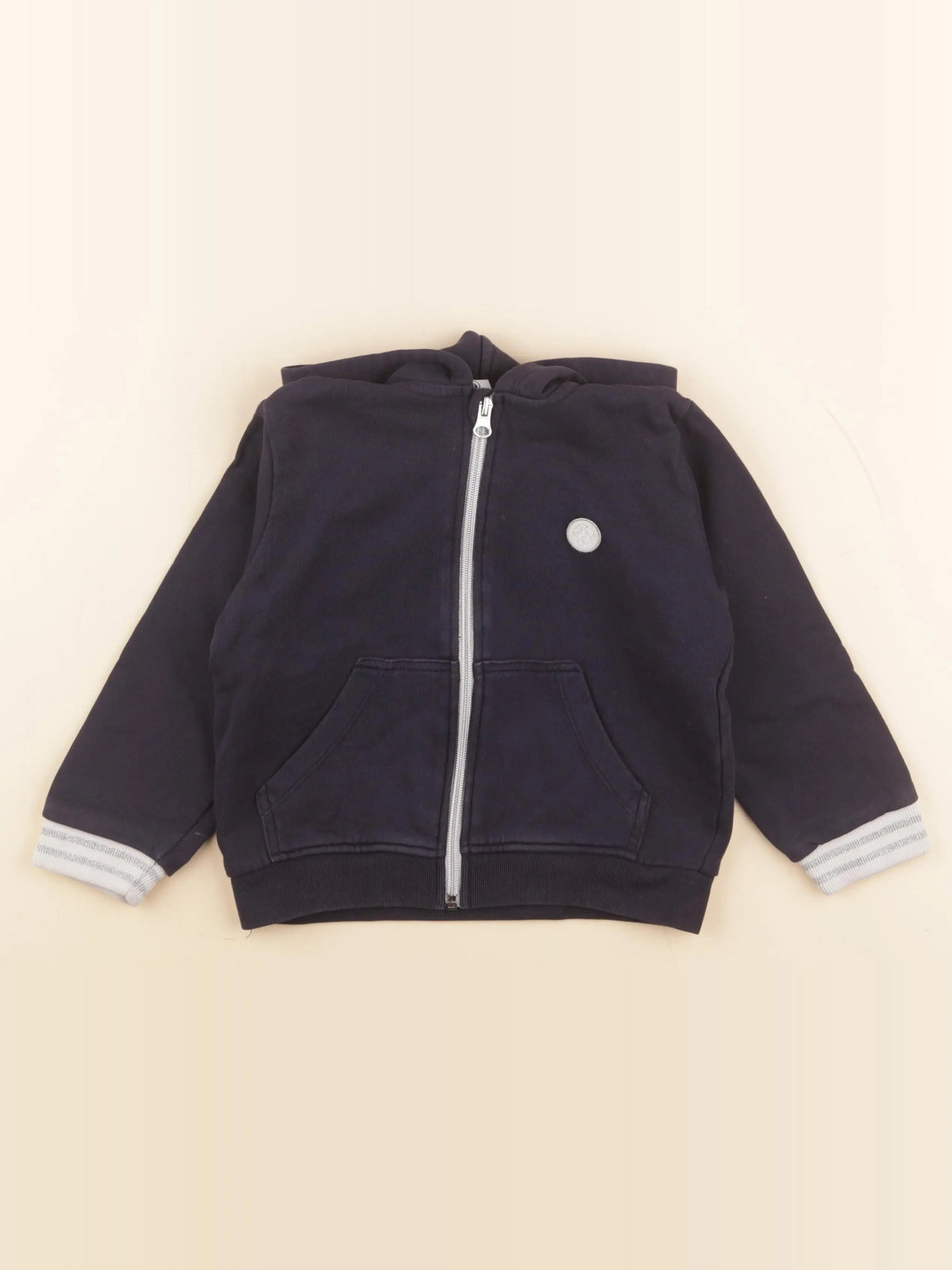 Petit Bateau - sweat bleu - 5 ans