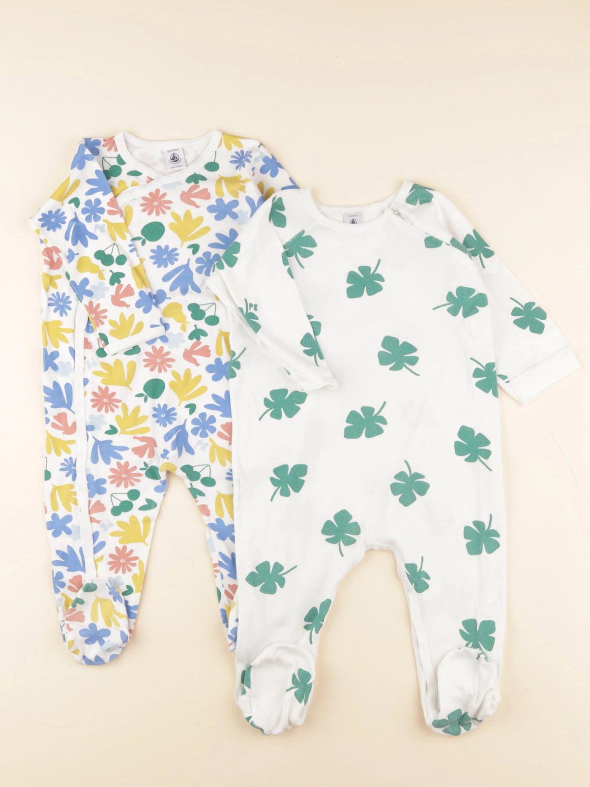 Petit Bateau - lot de 2 pyjamas coton multicolore - 18 mois