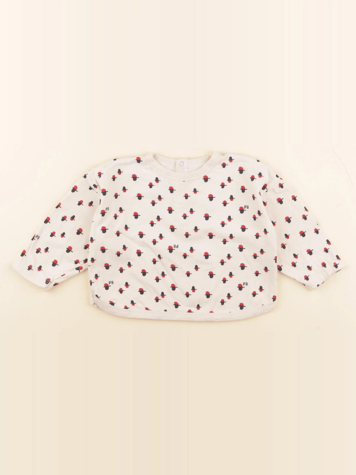 Petit Bateau - tee-shirt beige - 18 mois