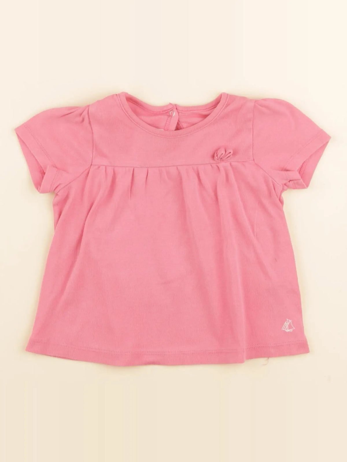 Petit Bateau - tee-shirt rose - 18 mois