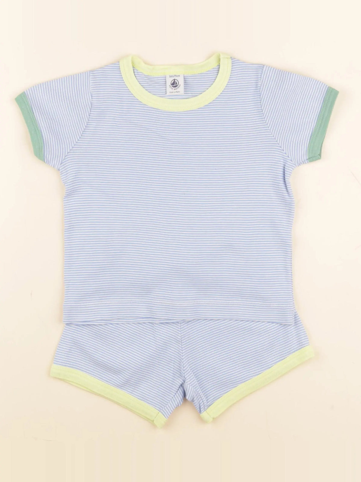Petit Bateau - pyjama coton bleu - 3 ans