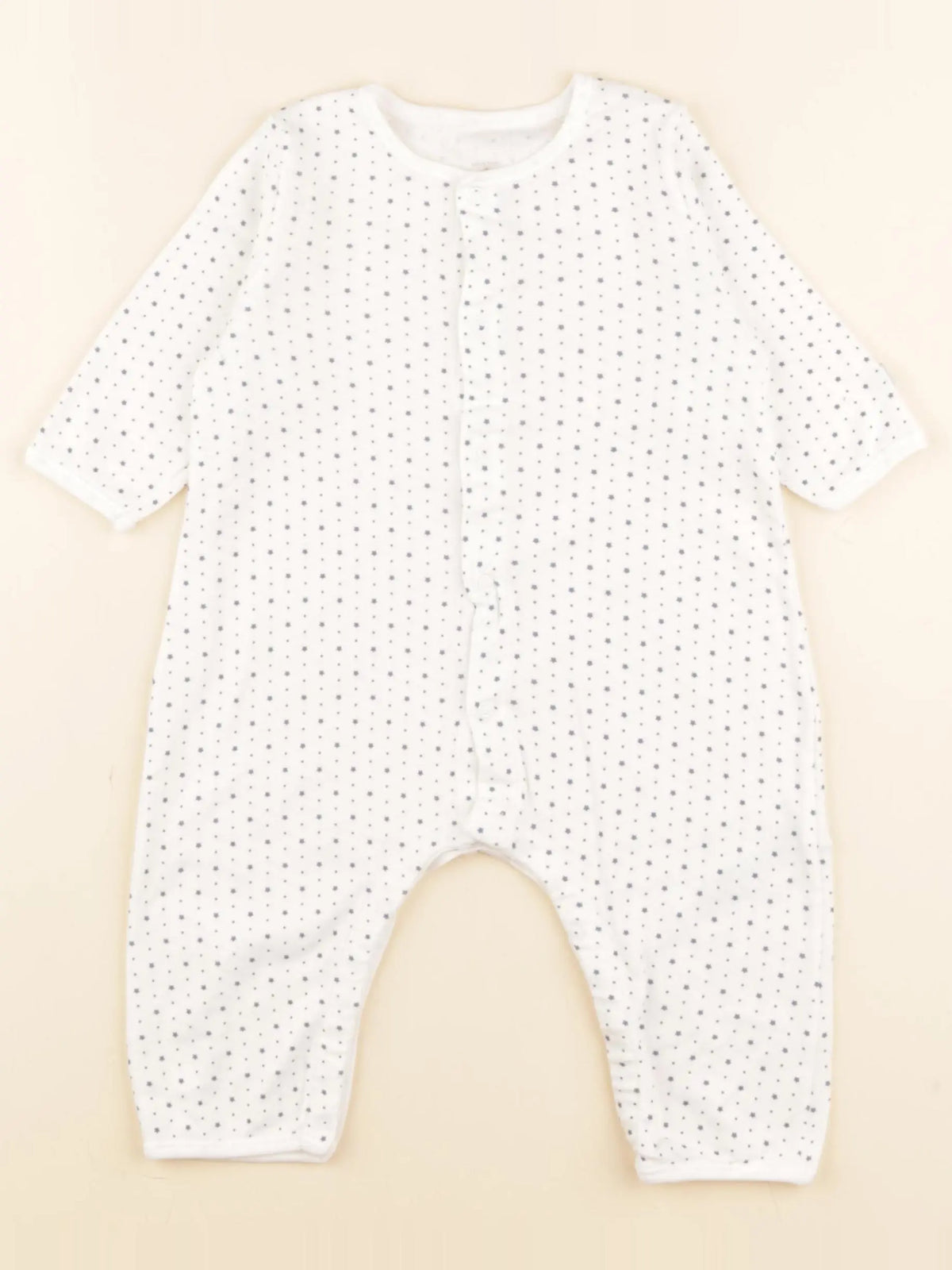 Petit Bateau - pyjama coton bleu - 6 mois
