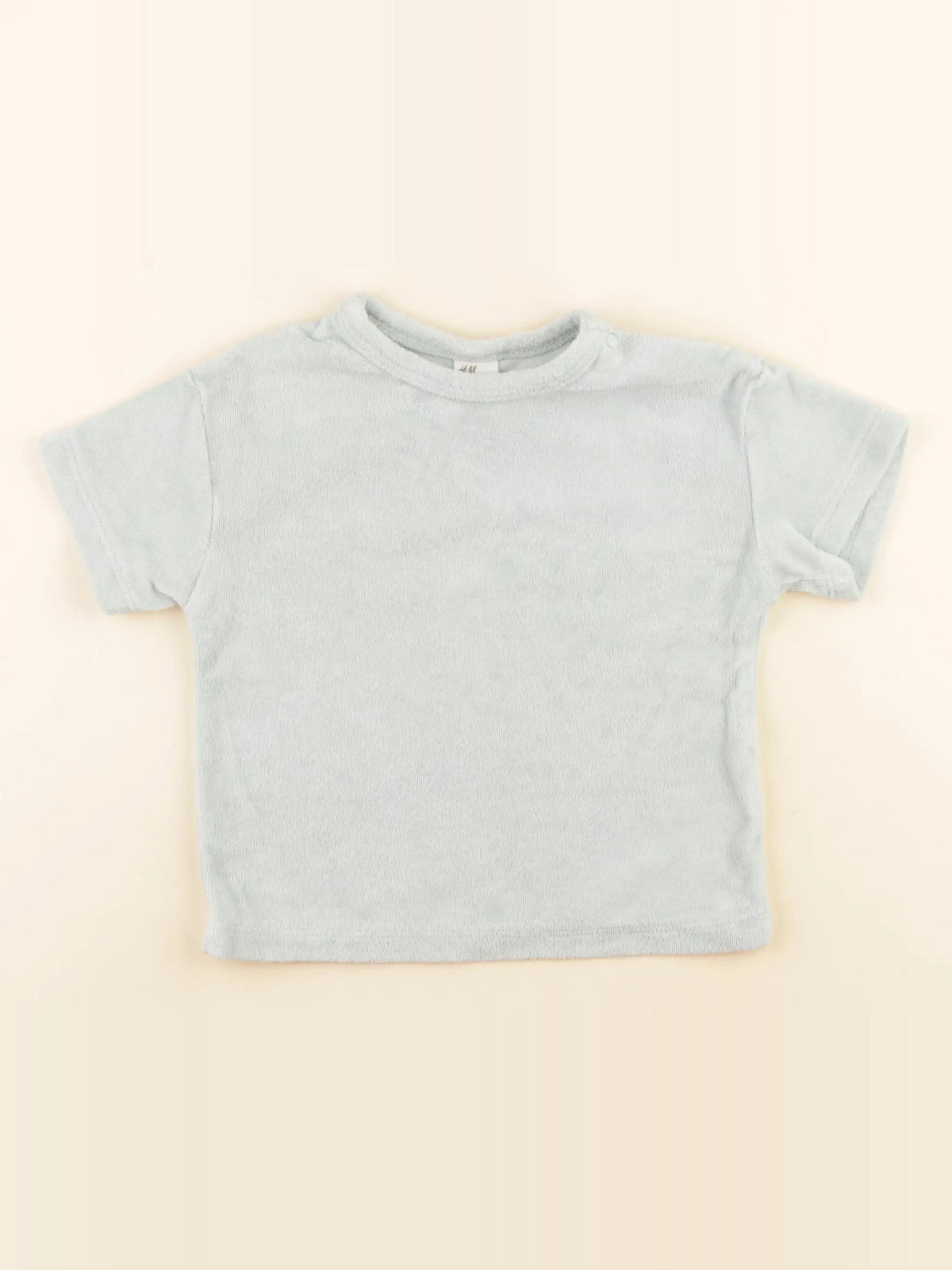 H&M - tee-shirt éponge vert - 12 mois