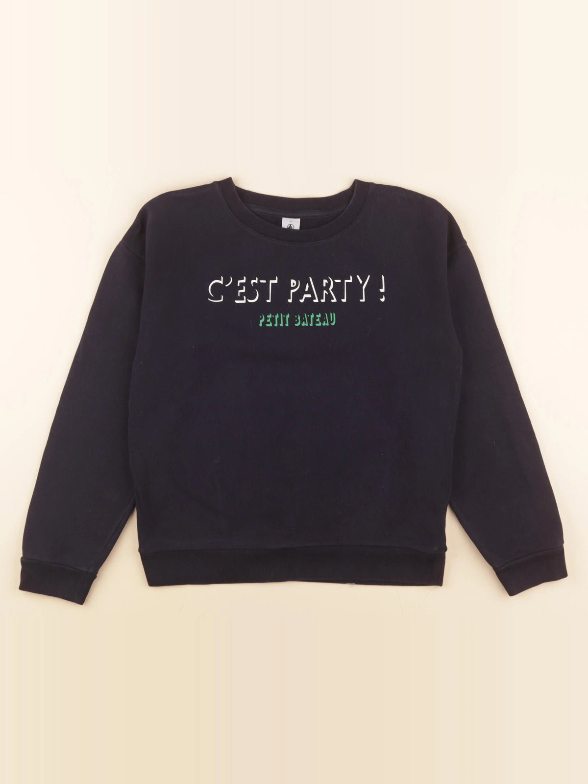 Petit Bateau - sweat bleu - 12 ans