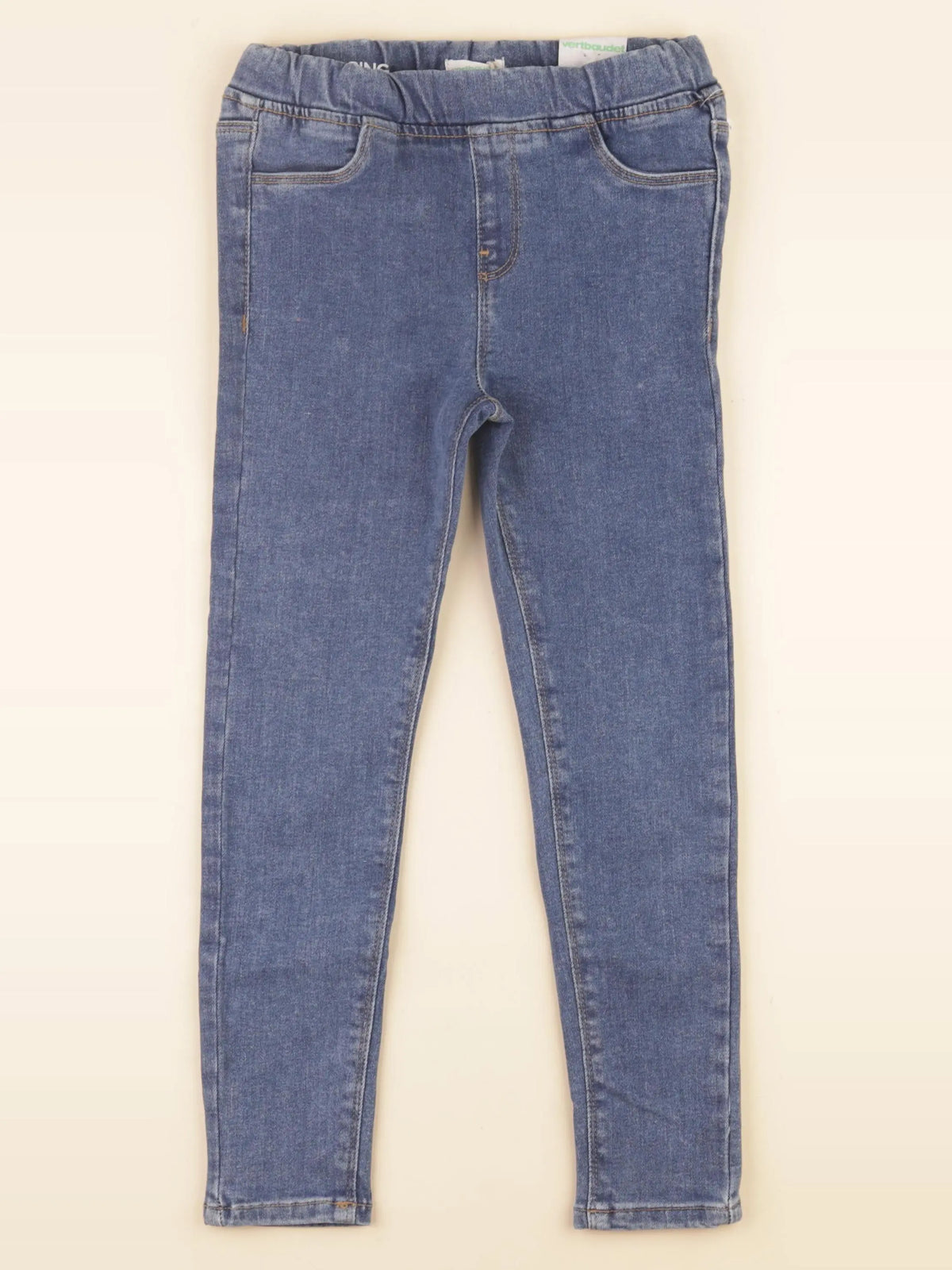 Vertbaudet - jegging bleu - 7 ans