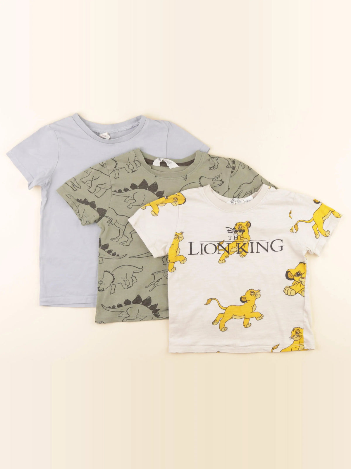 H&M - lot de 3 tee-shirts multicolore - 2/4 ans