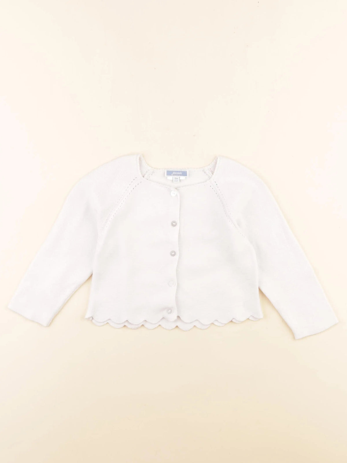 Jacadi - gilet blanc - 18 mois