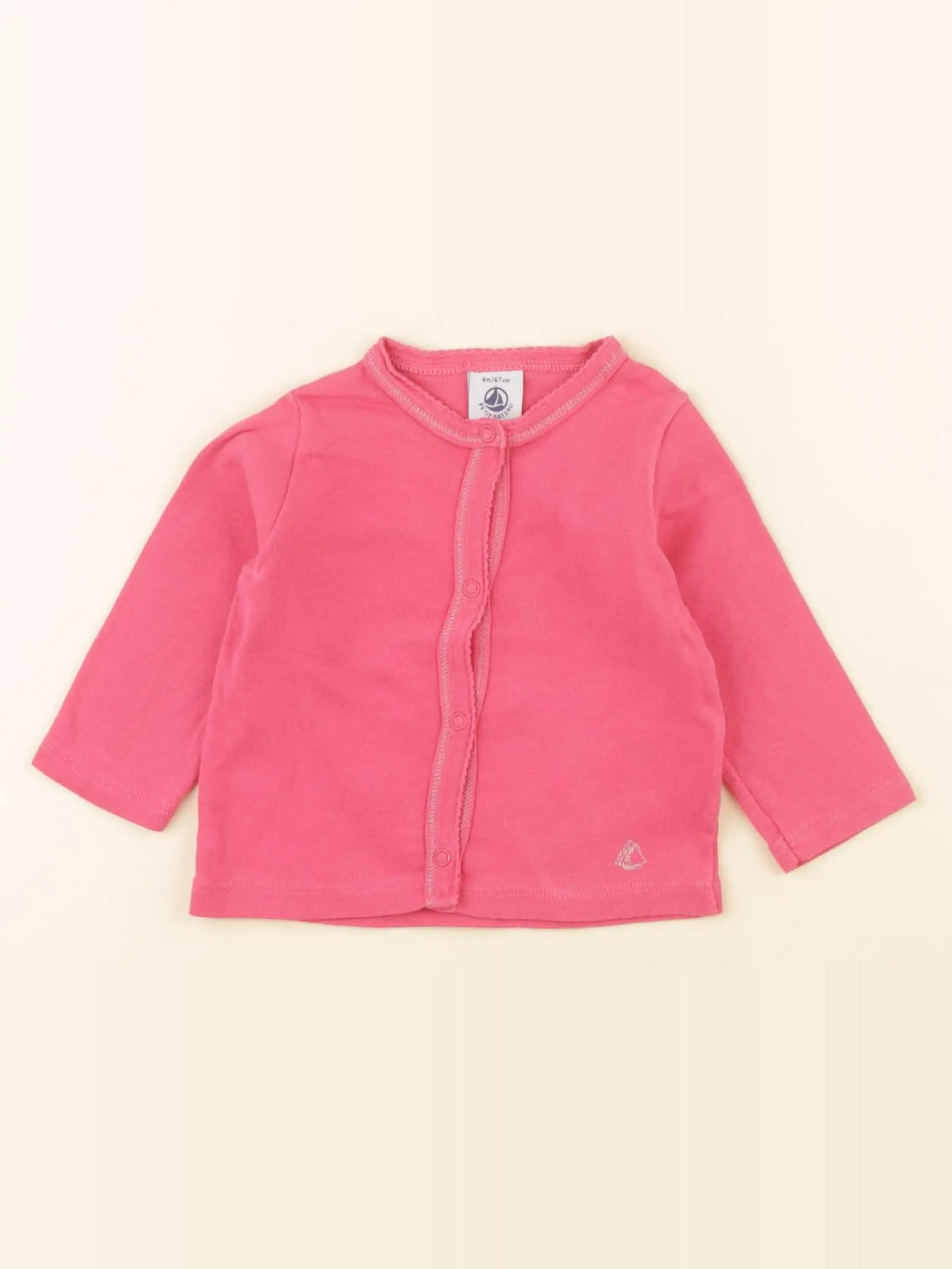 Petit Bateau - tee-shirt rose - 6 mois