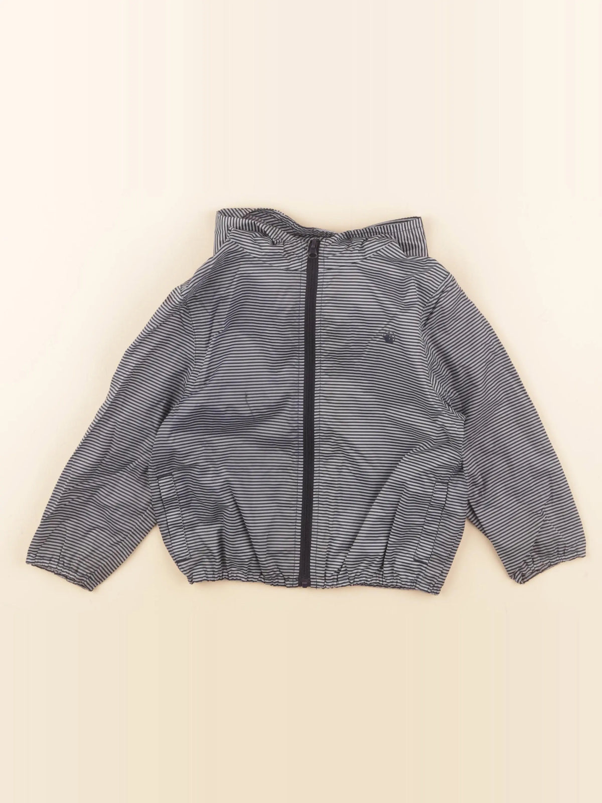 Petit Bateau - coupe-vent bleu - 3 ans