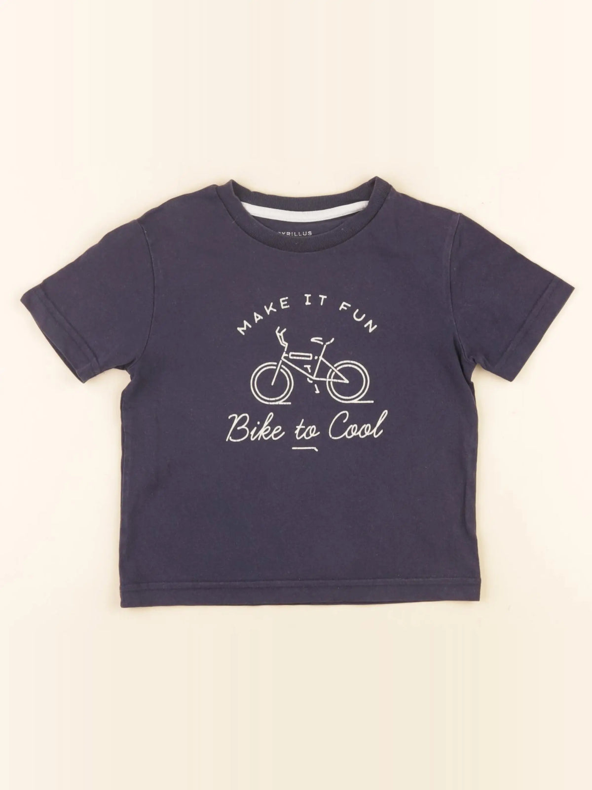 Cyrillus - tee-shirt bleu - 4 ans