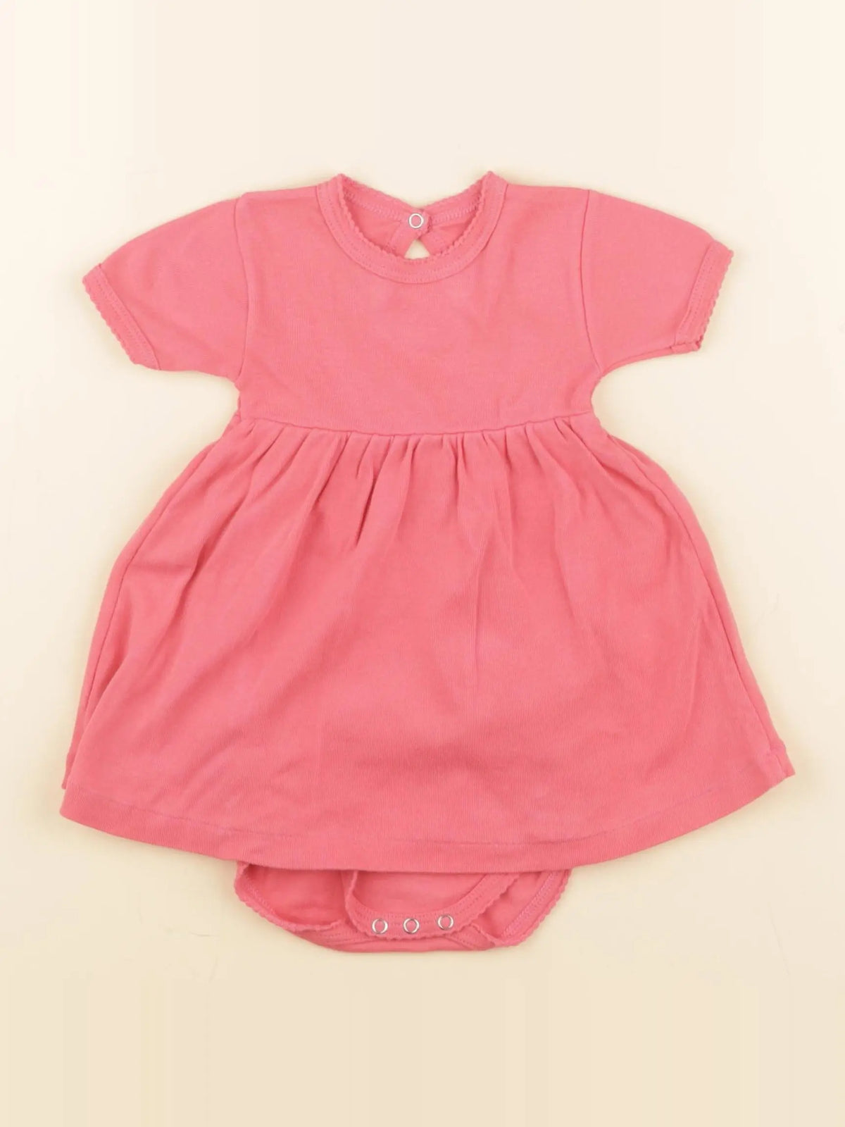 Petit Bateau - body robe rose - 6 mois