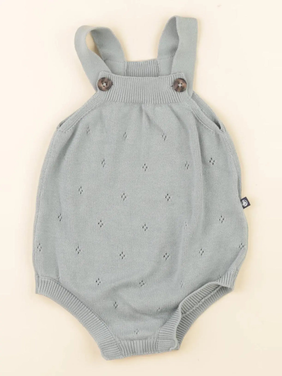 Petit Bateau - salopette vert - 3 mois