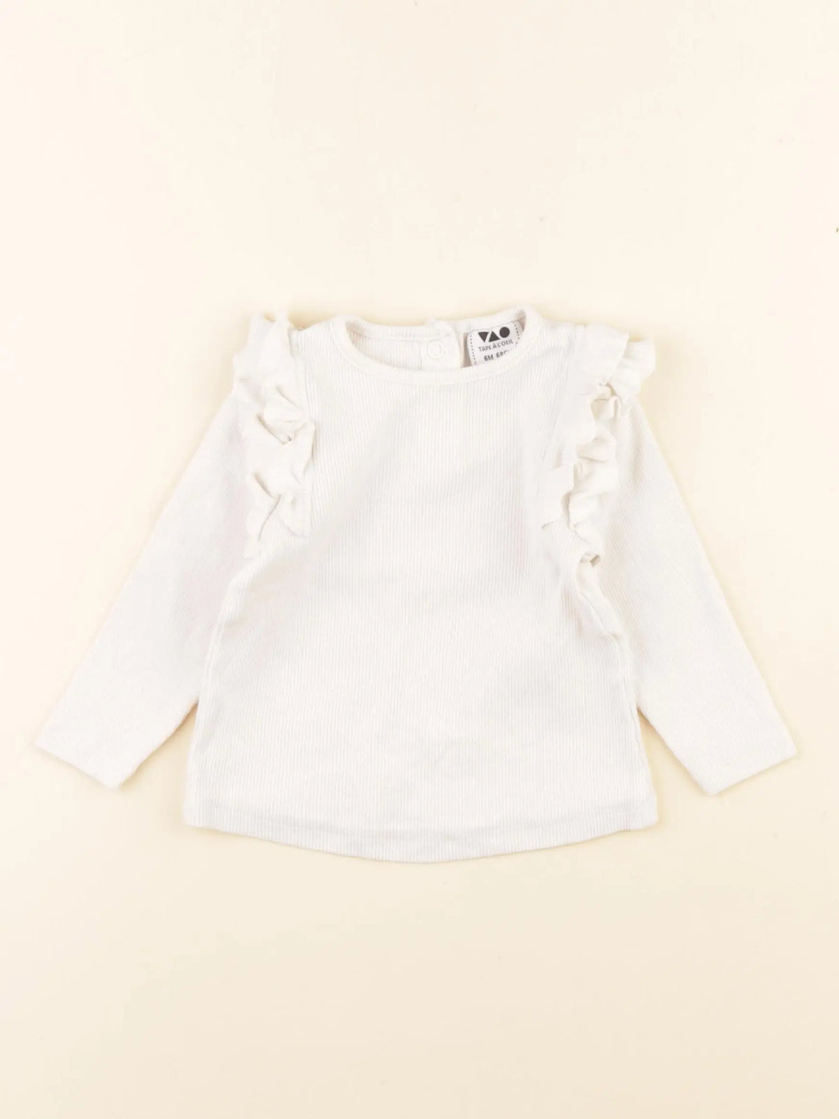 Tape à l'oeil - tee-shirt beige - 6 mois