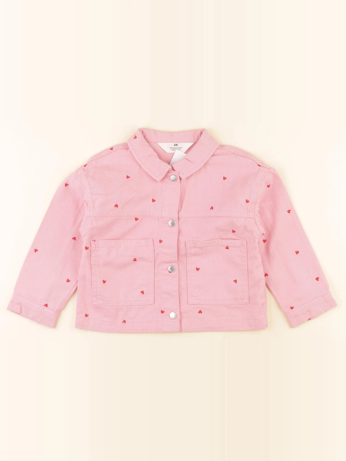 H&M - veste rose - 4/5 ans