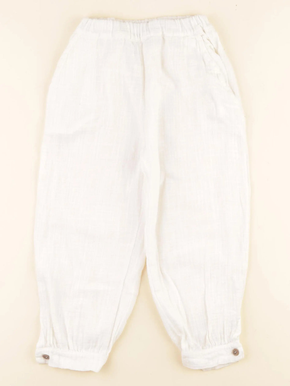 1+ In the family - pantalon blanc - 4 ans