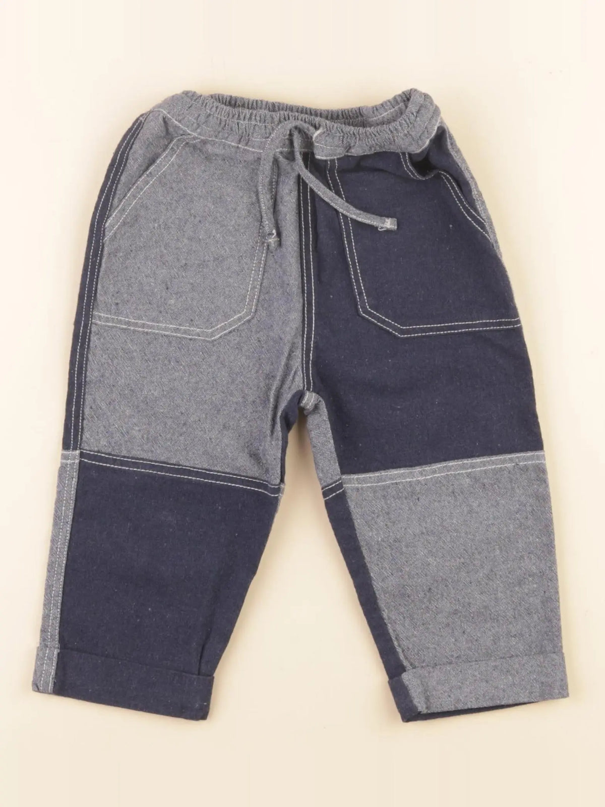 Zara - pantalon bleu - 12/18 mois