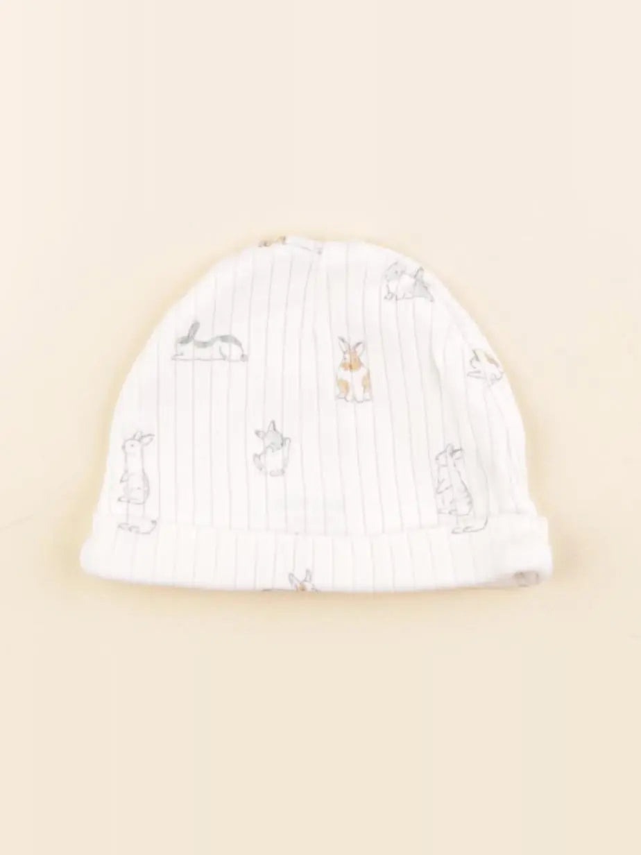 Boutchou - bonnet blanc - 3 mois