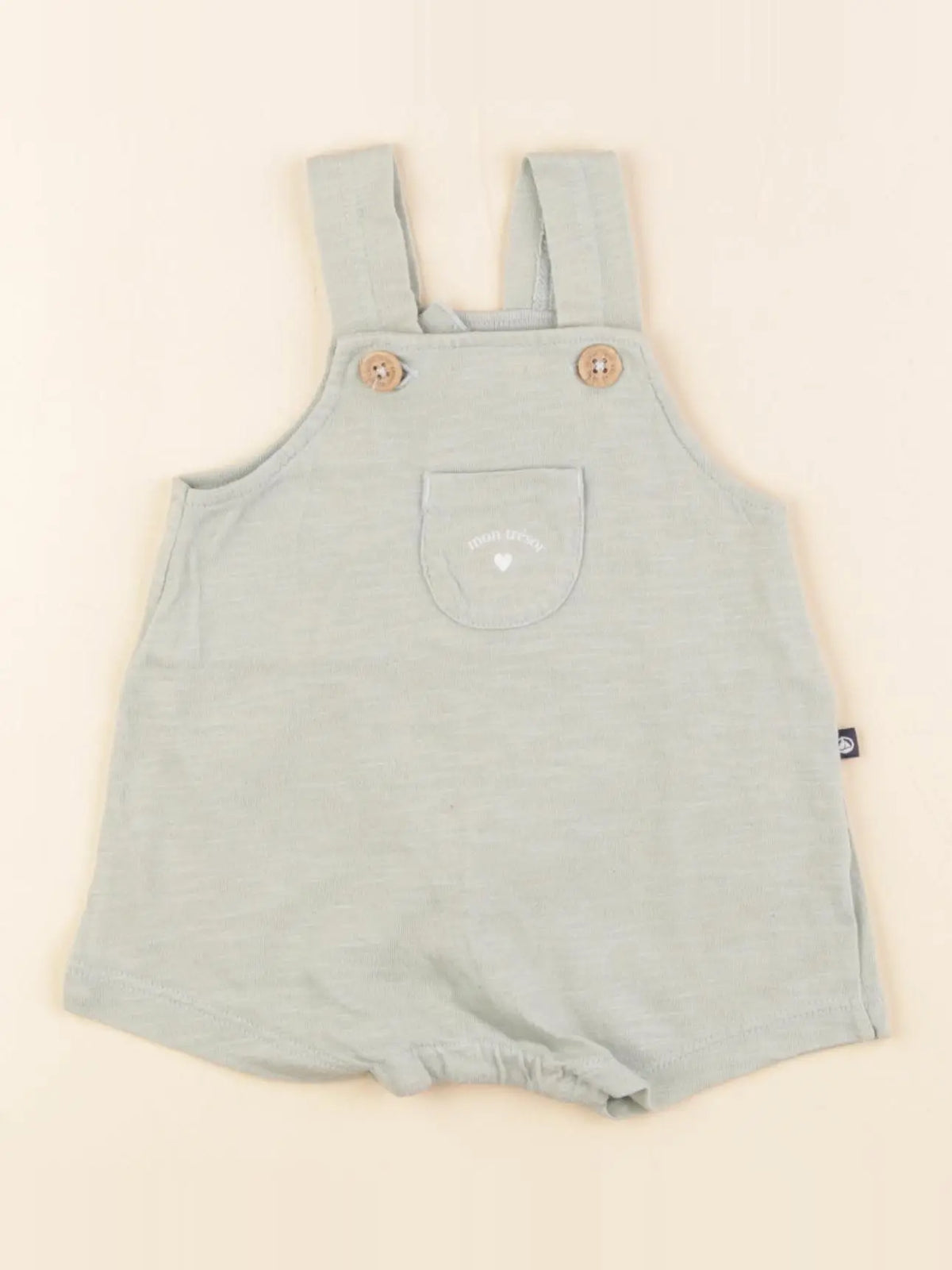 Petit Bateau - combinaison vert - 1 mois