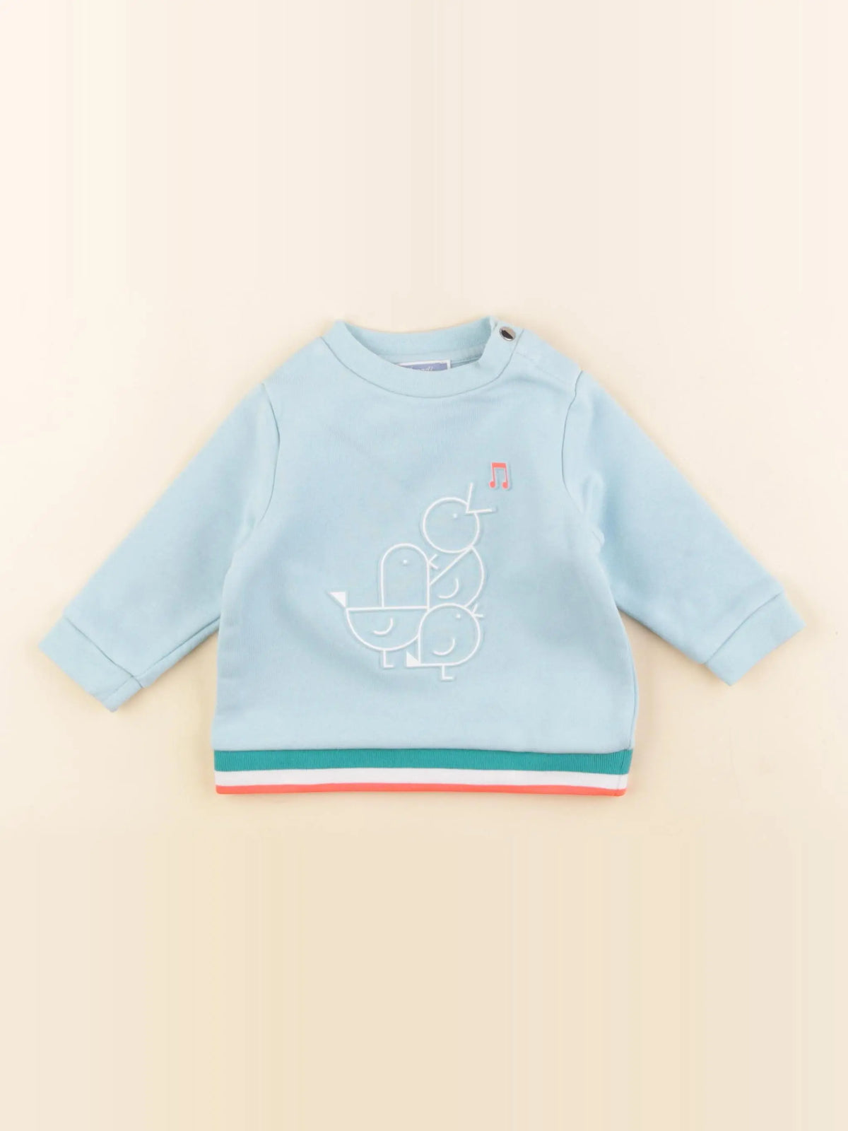 Jacadi - sweat bleu - 6 mois
