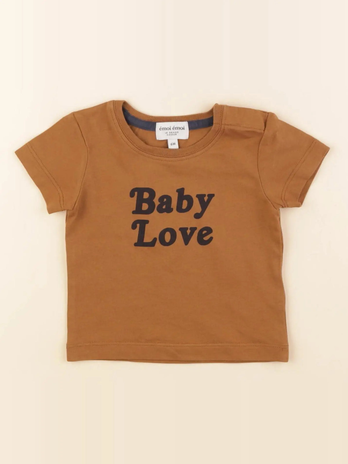 Emoi emoi - tee-shirt marron - 6 mois