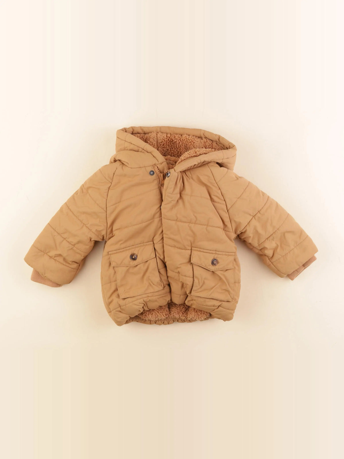 Vertbaudet - manteau marron - 18 mois