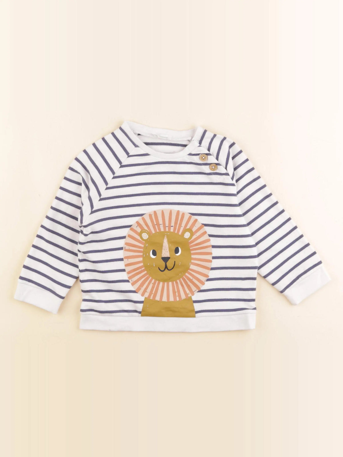 Vertbaudet - tee-shirt blanc, bleu - 24 mois