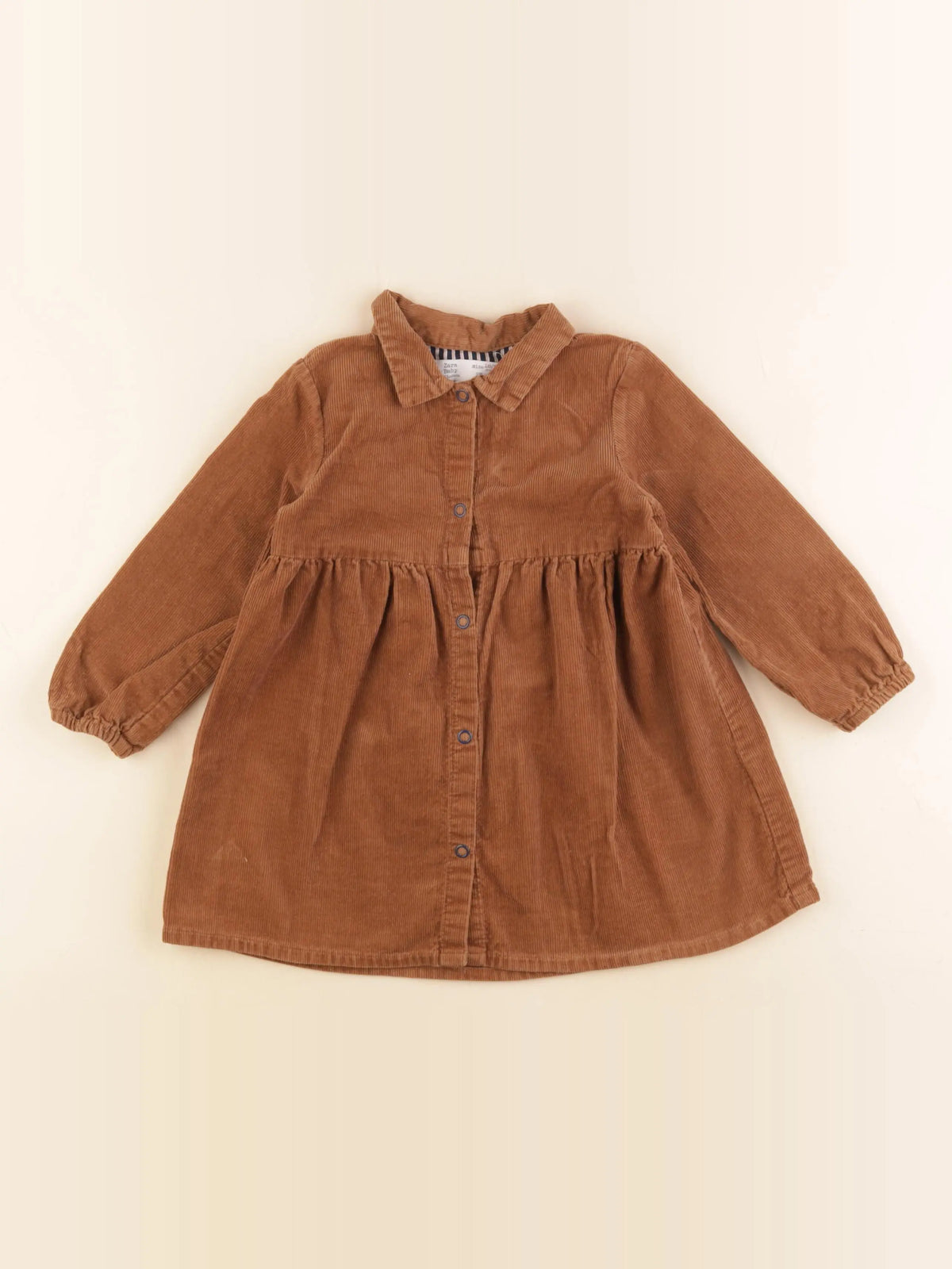 Zara - robe marron - 18/24 mois